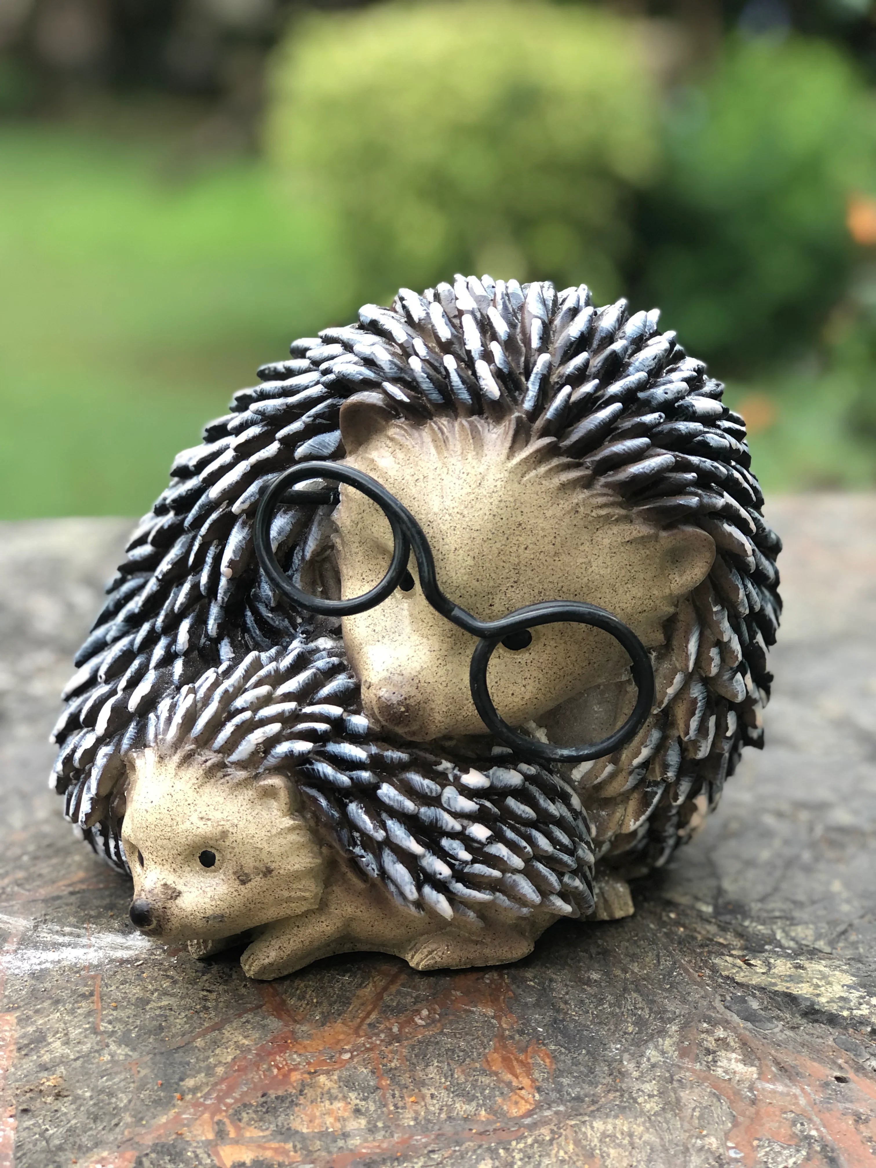 Cute Resin Durable Porcupine with Baby Planter pot  Home Garden Balcony