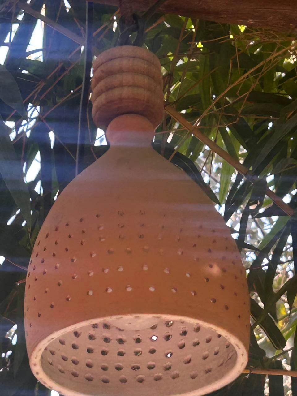 TERRACOTTA CONICAL OVER HEAD GLOW LAMP