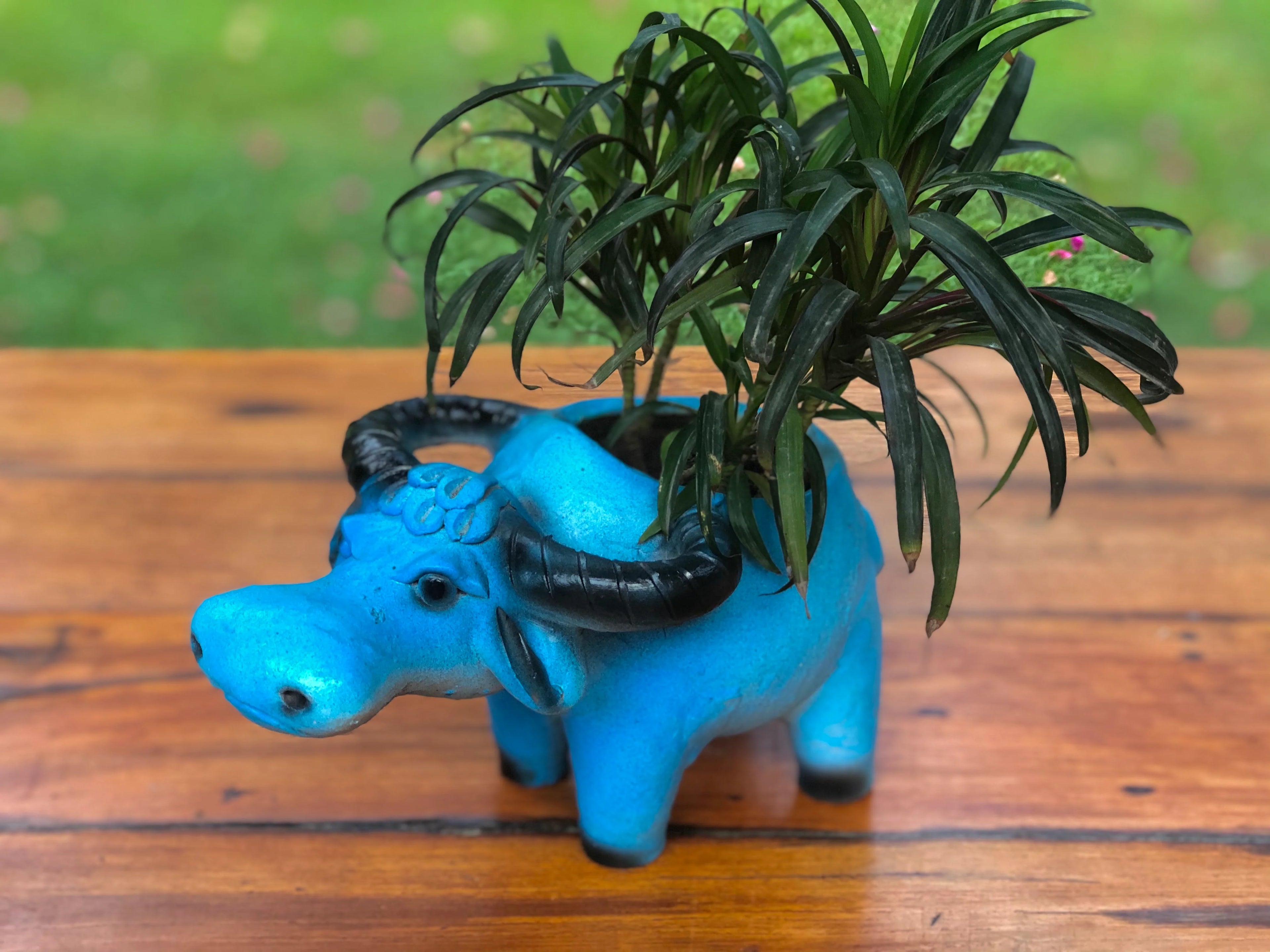 BULL ANIMAL PLANTER FOR HOME GARDEN BALCONY DECOR