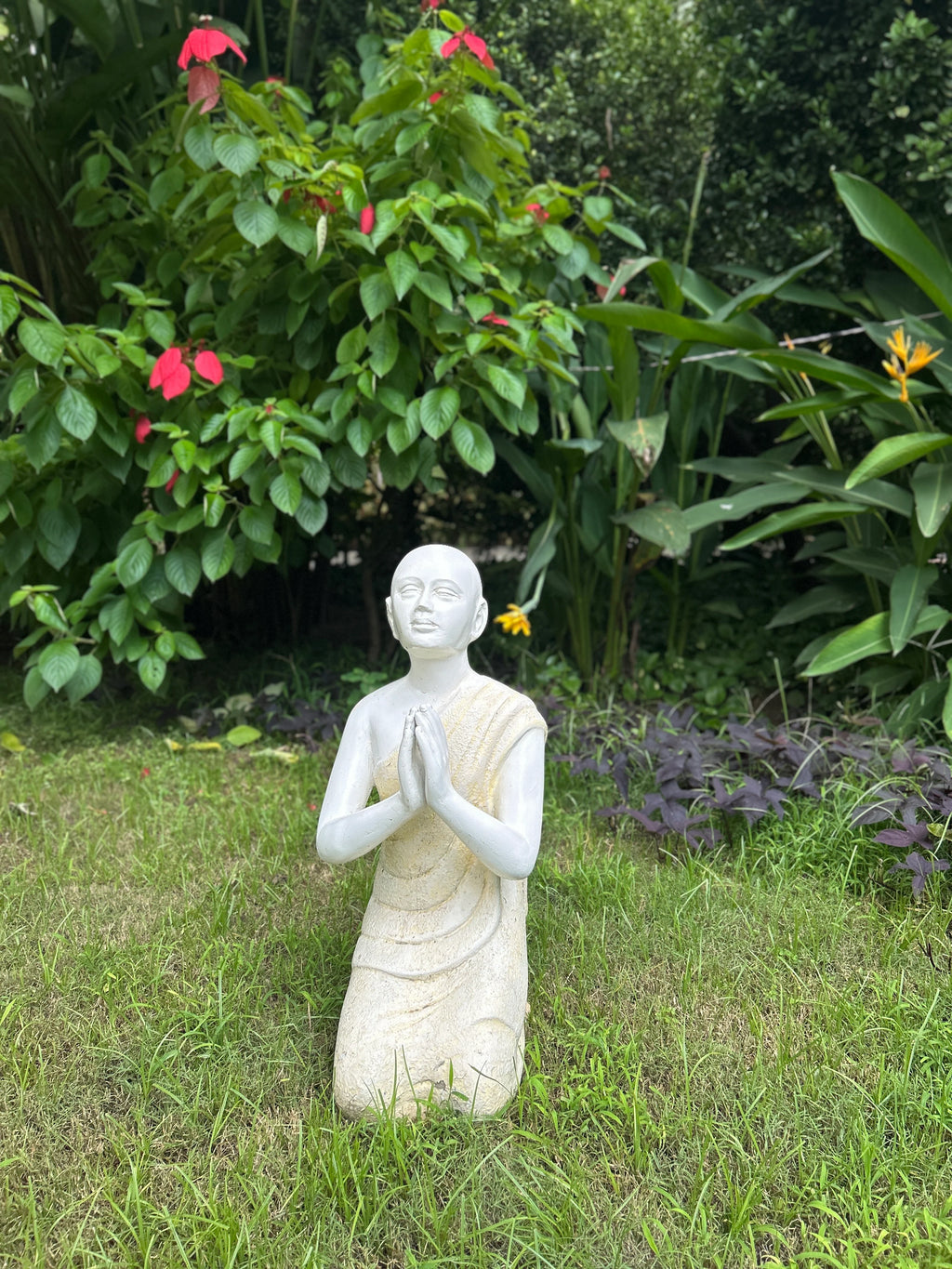 Kneeling Garden Godess Statue in Resin Indoor or Outdoor FOR HOME GARDEN BALCONY patio DECOR