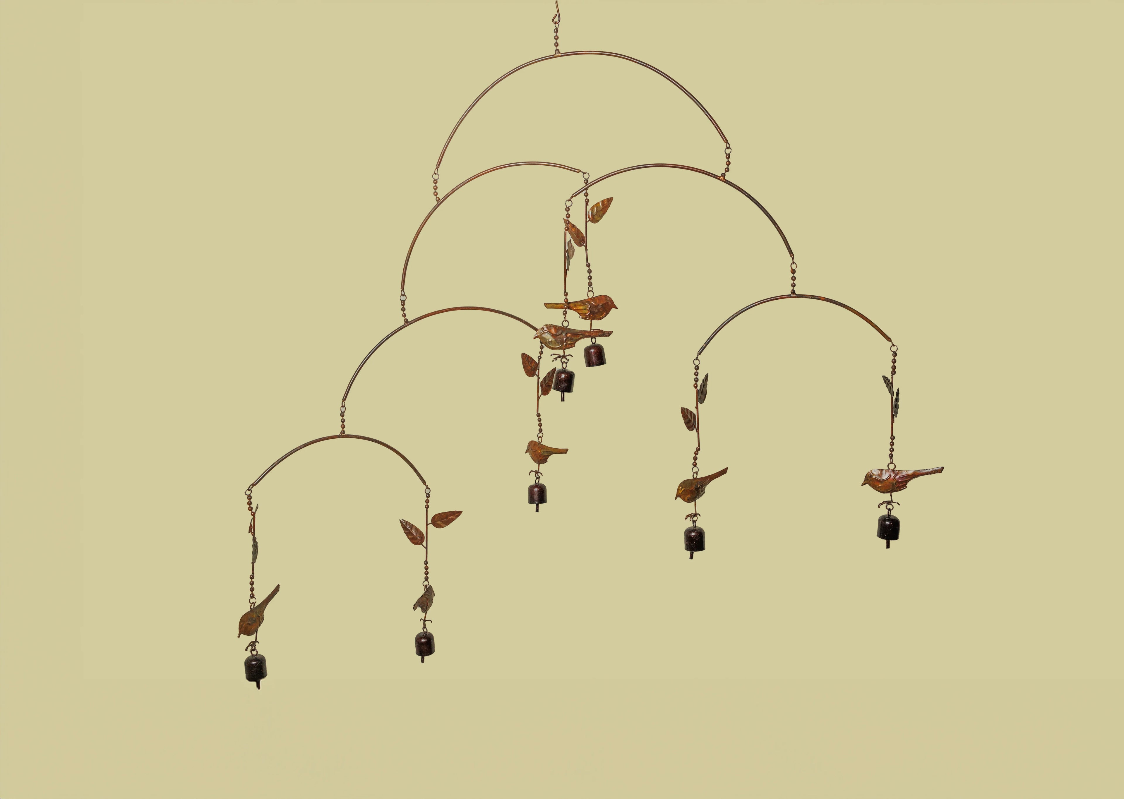 BIRDS WITH BELLS MOBILE WINDCHIME For Balcony Decor