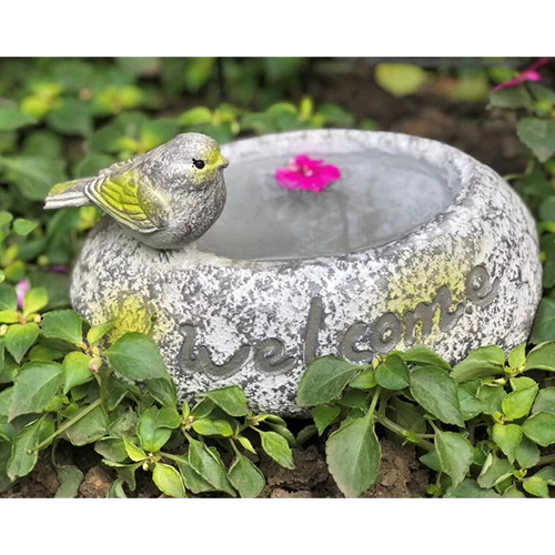 Welcome BIRD BATH for Home Garden Balcony déco